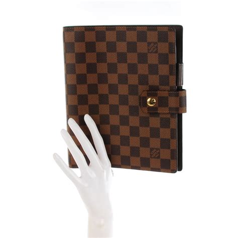 louis vuitton agenda gm damier ebene|Large Ring Agenda Cover Damier Ebene Canvas.